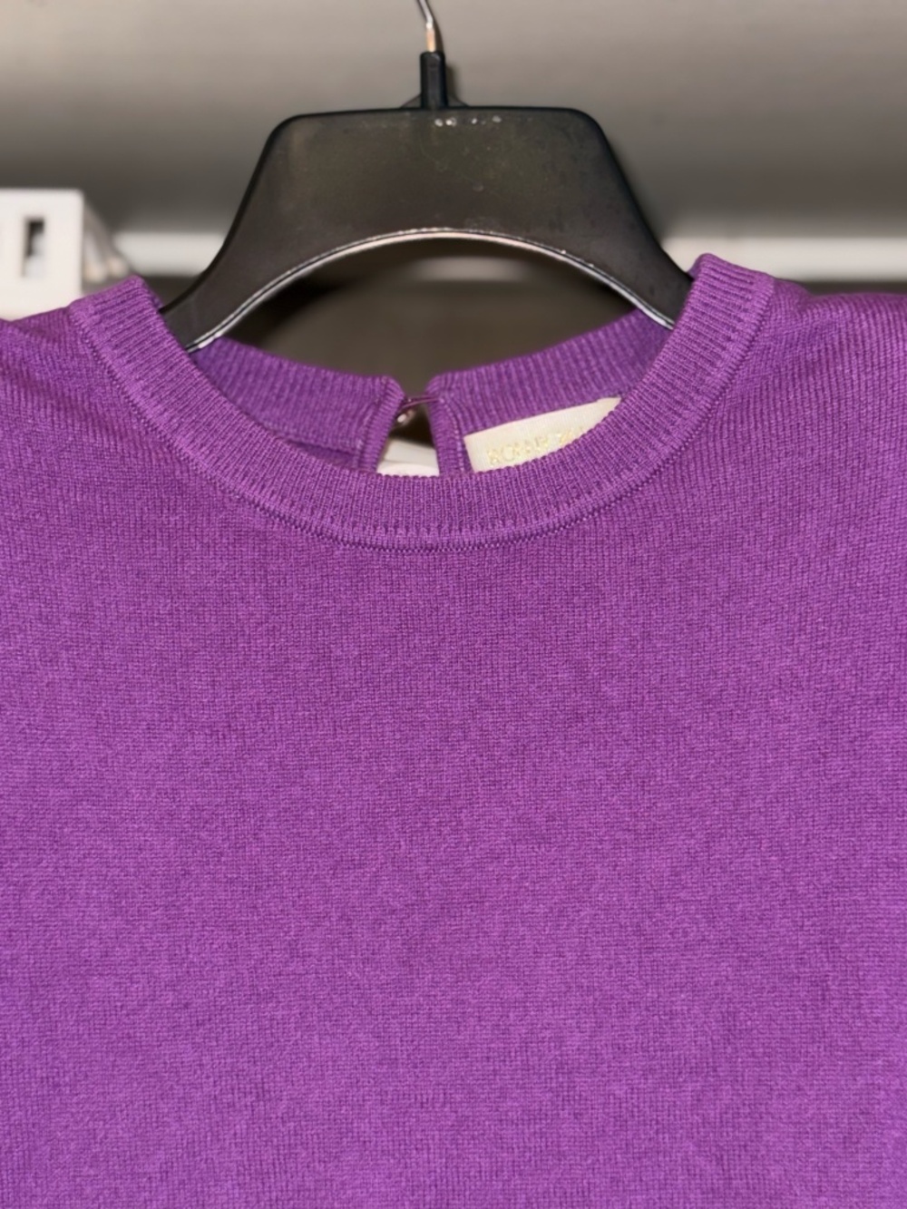 Ronny Kobo Xs purple sleeveless purple Jaitlin cashmere blend sweater charisma - Picture 5 of 7